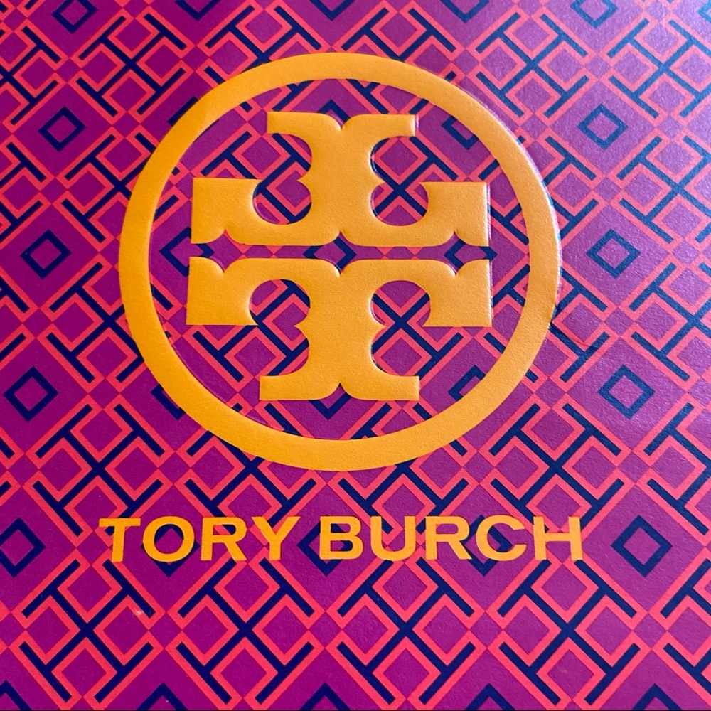 Tory Burch Pink Purple Shopping Tote Bag Measures 12 in x 9 in New! - Picture 3 of 6